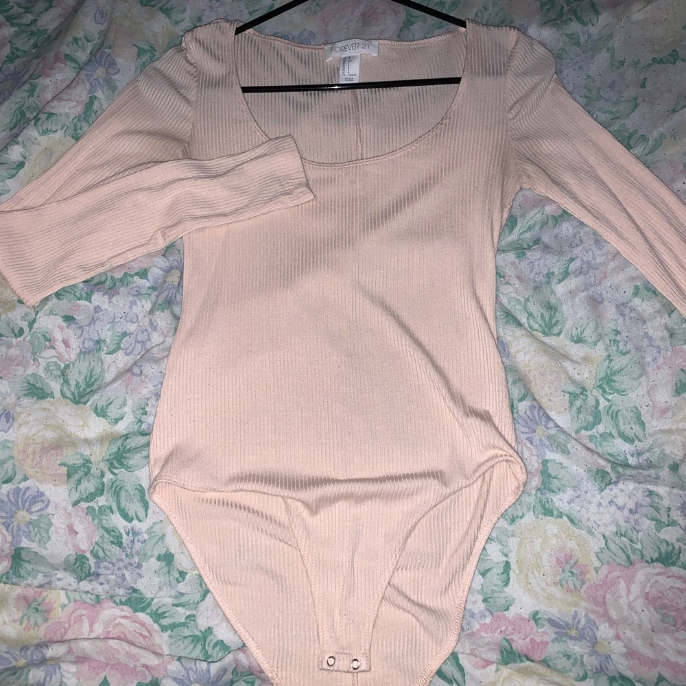 F21 pink body suit